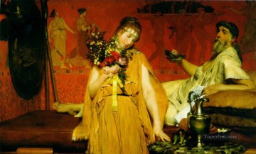 希望と恐怖の間でロマンチックなサー・ローレンス・アルマ・タデマ Oil Paintings
